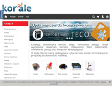 Tablet Screenshot of korale.pl